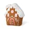 Glitzhome® 17"H Christmas Gingerbread House Shaped Pillow
